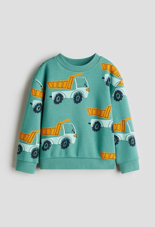 Truck art print sweatshirt