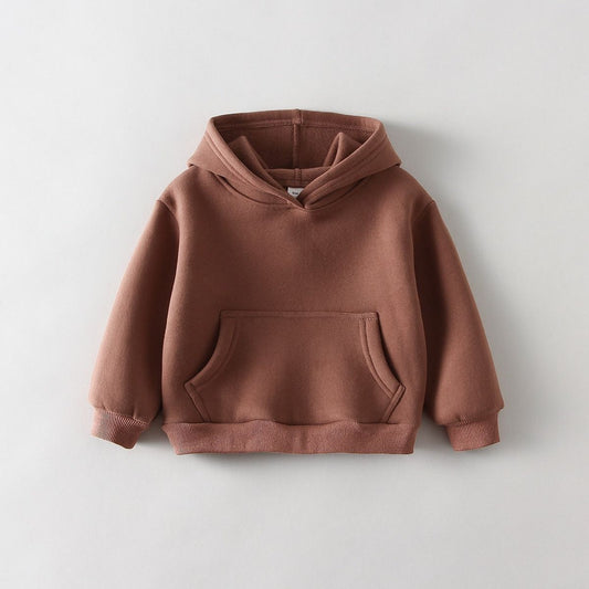 plain brown hoodie